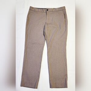 Banana Republic Pants Women’s Size 10 Hampton Fit Geometric Print Ankle Pant